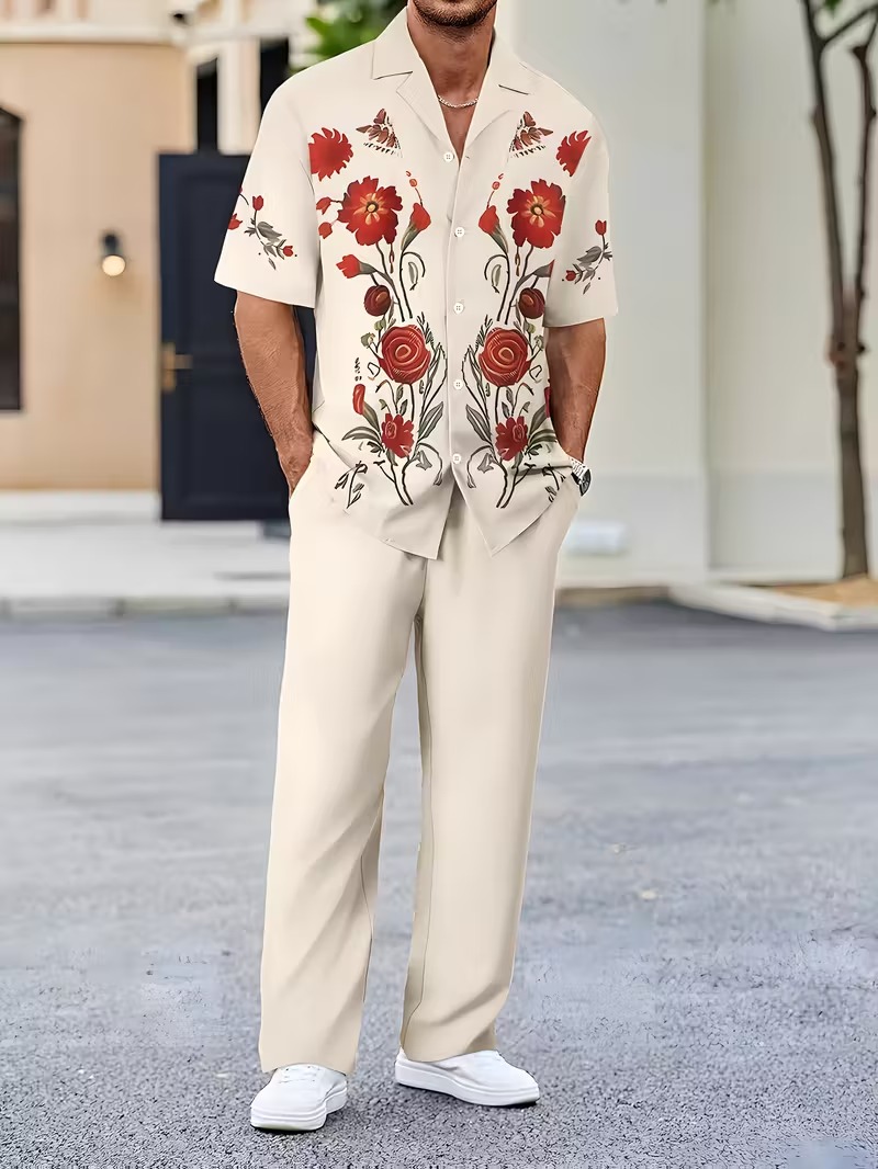 Men’s Cuban Floral Resort Set